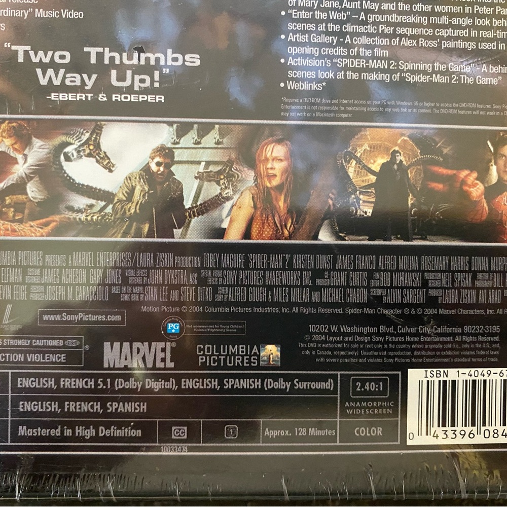 Spider-Man 2 Limited Edition Collector's DVD Gift set NEW still in wrapper - Picture 6 of 9